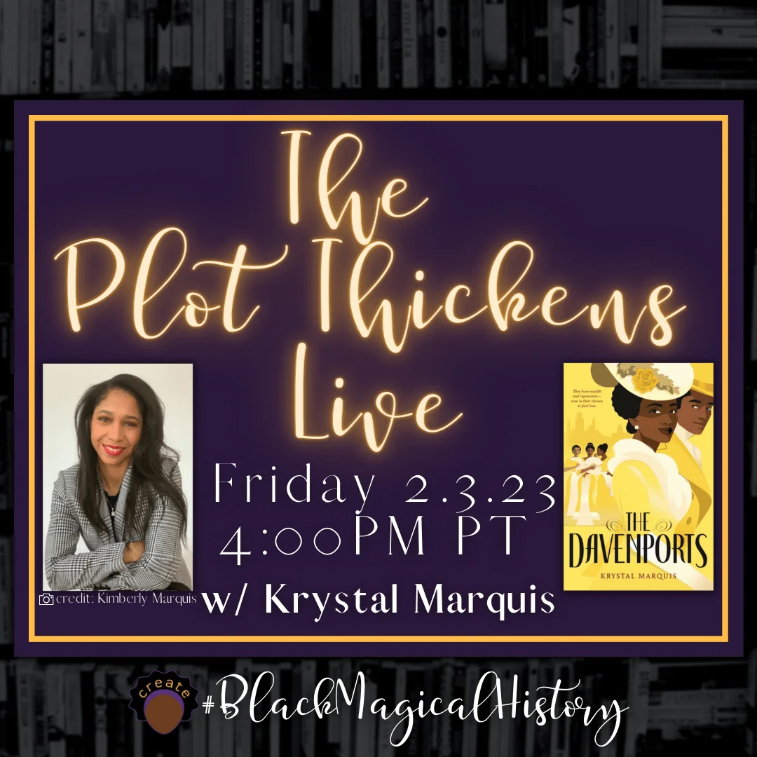 #ThePlotThickens Live on IG with author Krystal Marquis